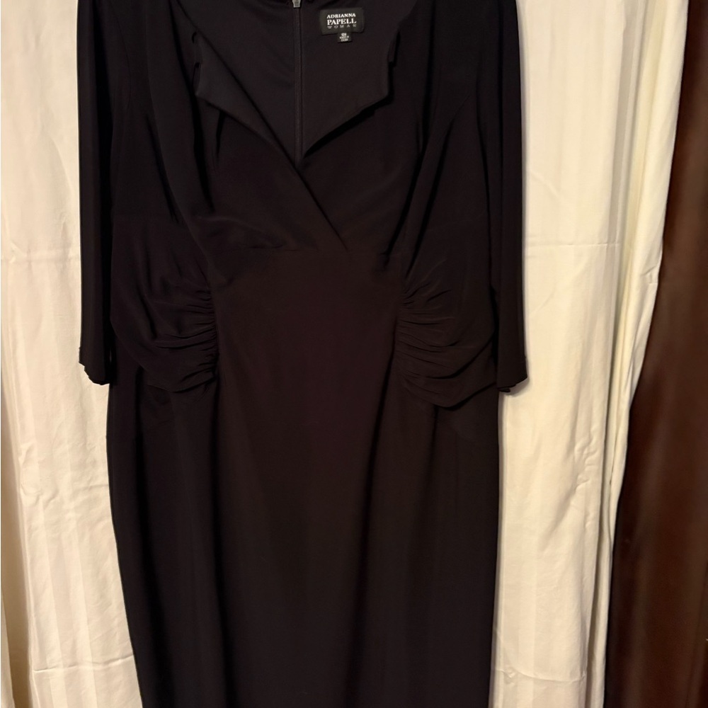 Adrianna Papell Black 3/4 length Sleeve Dress